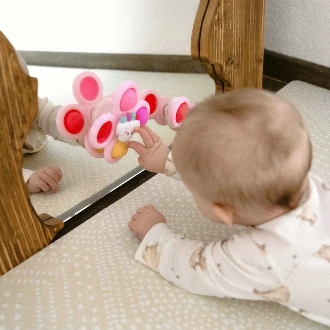 WOOPIE dziecięcy kosmiczny spinner pop-it zabawka sensoryczna różowa, zestaw 3 szt.