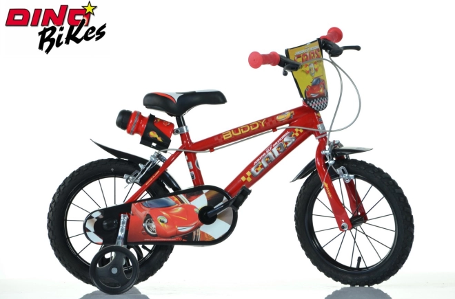 dziecięcy rower 16 cali DISNEY CARS z kółkami pomocniczymi
