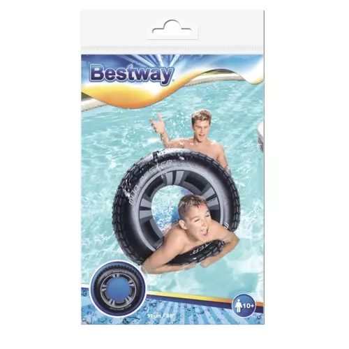 Bestway nadmuchiwane koło pływackie z motywem opony