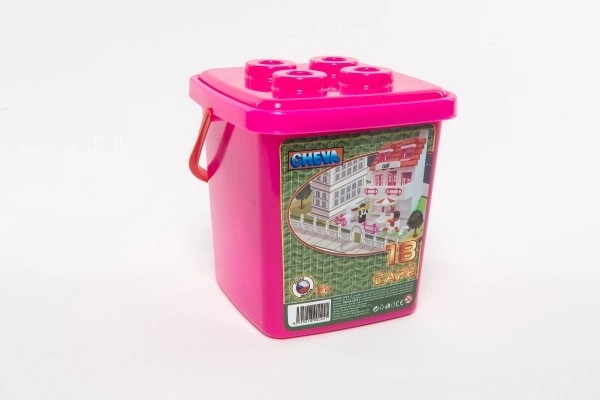 Klocki Cheva 18 Cukiernia plastikowa 215 sztuk w wiadrze 17x22x17cm