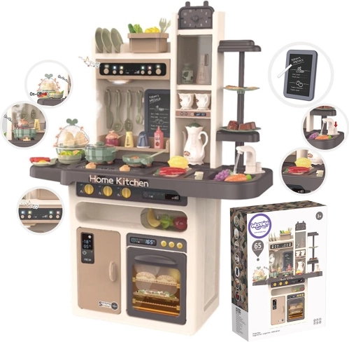 Dziecięca kuchnia Woopie Home Kitchen z obiegiem wody i 65 akcesoriami