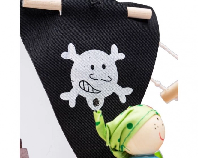 Drewniany statek piracki z akcesoriami od Bigjigs Toys