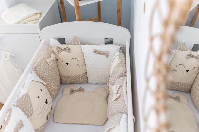 Zestaw do łóżeczka Sleep Guardian 12-częściowy beżowy
