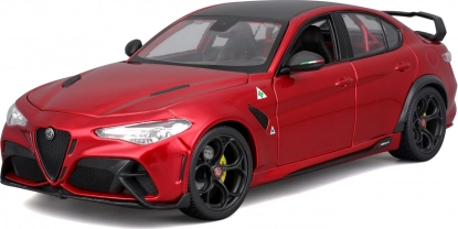 metalowy model samochodu 1:18 BBURAGO Alfa Romeo Giulia GTA czerwony metalik