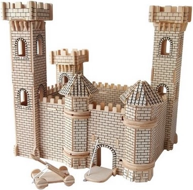 Drewniane puzzle 3D okręt wojenny – żaglowiec Orzeł