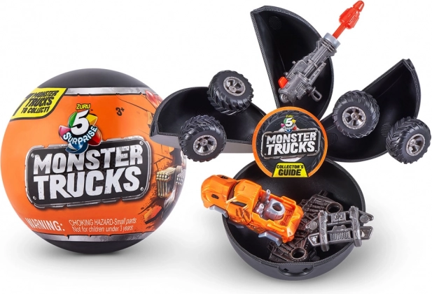 5 SURPRISE Monster Trucks – kolekcjonerska kapsuła z niespodzianką