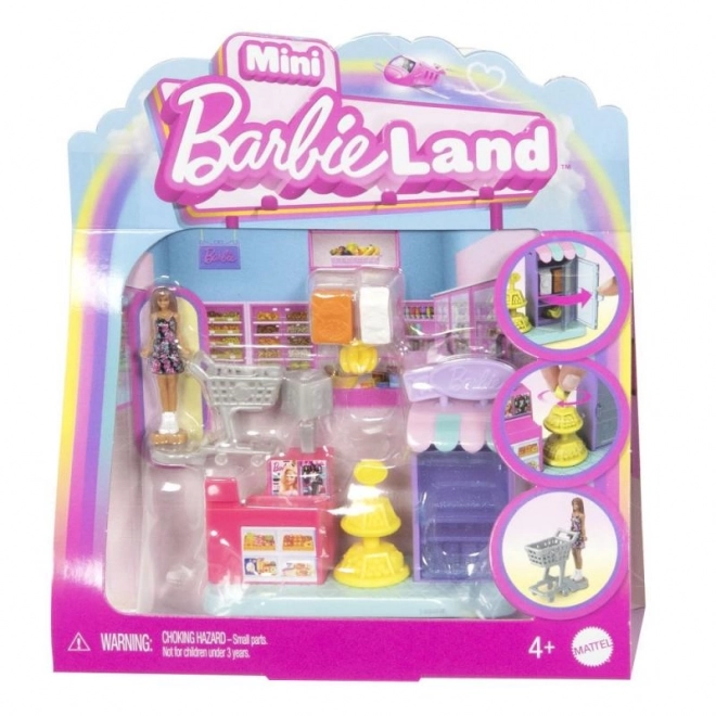 Zestaw Supermarketu Barbie Mini Barbieland