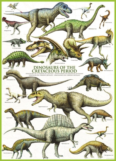 Puzzle Świat dinozaurów: Kreda 1000 elementów