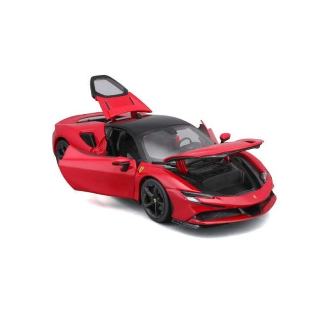 Metalowy model Ferrari SF90 Stradale czerwony 1:18