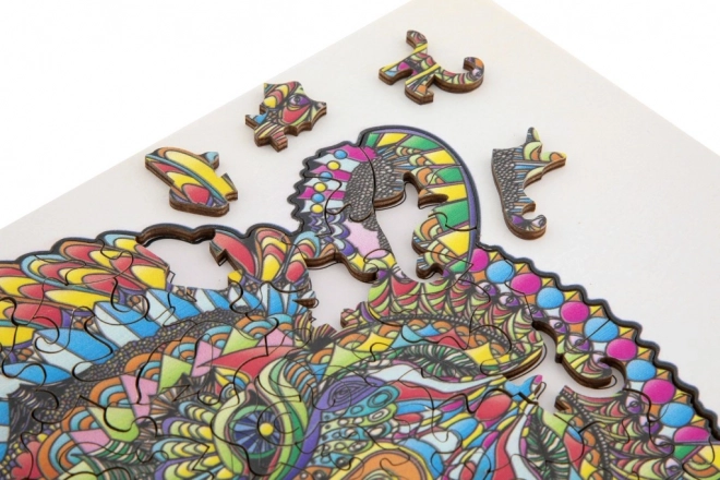 Moxy drewniane puzzle obrysowe tygrys 130 elementów