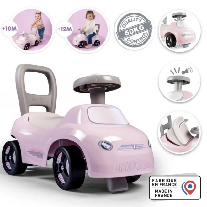 Smoby Jeździk Auto Różowy