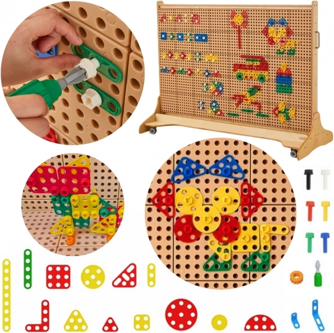 Masterkidz zestaw figur geometrycznych do paneli STEM, 260 elementów