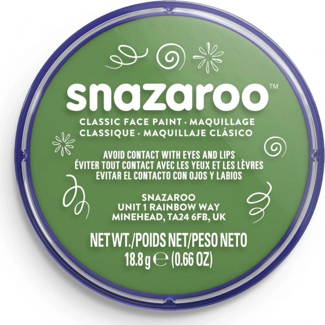 Snazaroo farba na twarz trawiasto zielona 18ml