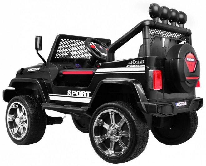Dziecięcy elektryczny samochód Raptor Drifter czarny z pilotem i napędem 4x4