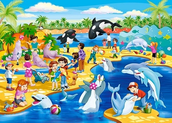 Puzzle Delfinarium 60 części