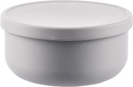 Silikonowa miska z pokrywką, Dove Grey
