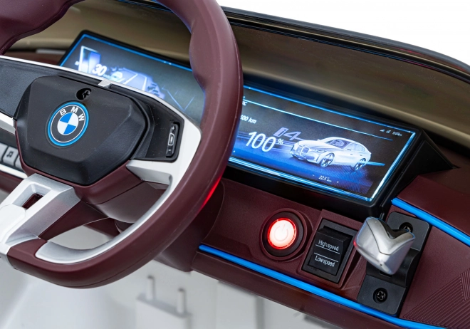 Samochód dziecięcy na baterię BMW i4 – Białe