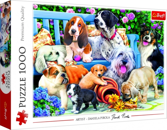 Puzzle Psia ogród 1000 elementów