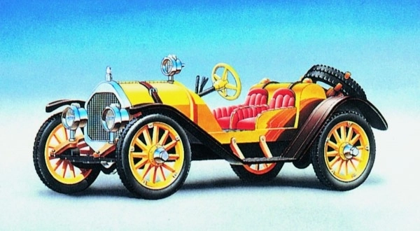 Model Mercer Raceabout 1912 12,5x5,5cm w pudełku 25x14,5x4,5cm