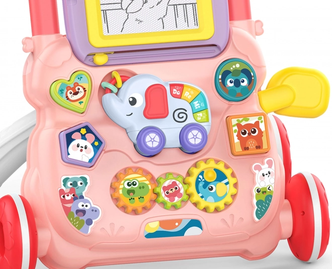 Interaktywne chodzik Woopie Baby z muzyką i tablicą do rysowania