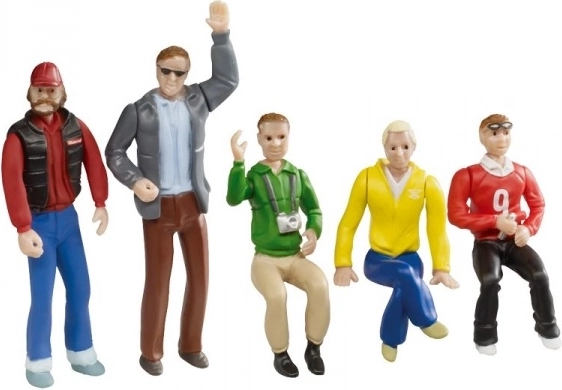 Figurki widzowie 1:32 – zestaw 5 postaci z ruchomymi częściami