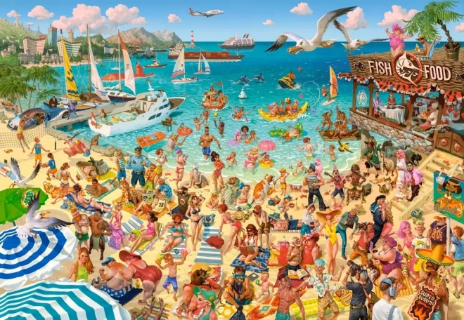 Castorland puzzle Art Collection: Zabawa nad morzem 1000 elementów