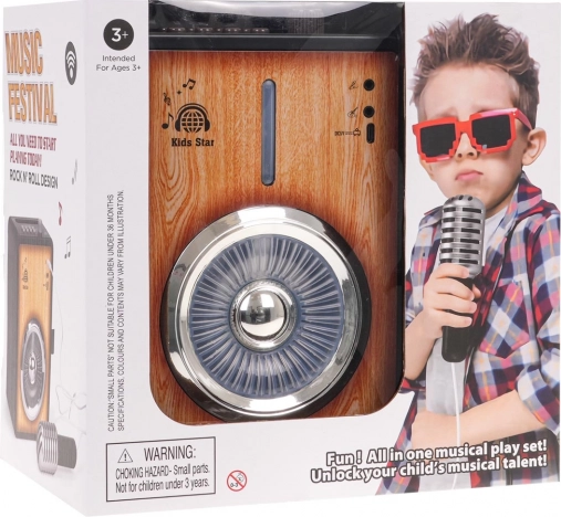 Dziecięcy wzmacniacz karaoke z Bluetooth i mikrofonem