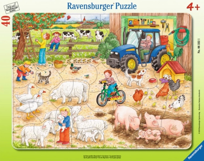 Puzzle Ravensburger na dużym gospodarstwie 40 elementów