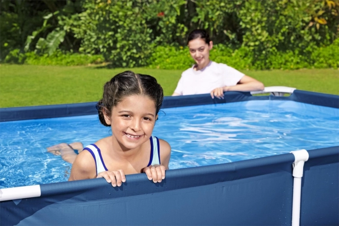 SplashJr Steel Pro 221x150x43 BESTWAY Basen stelażowy + zestaw naprawczy