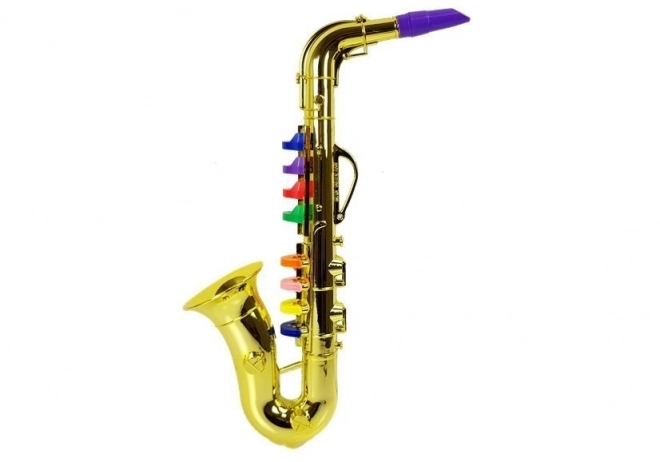 Instrument saksofonowy w kolorze złotym