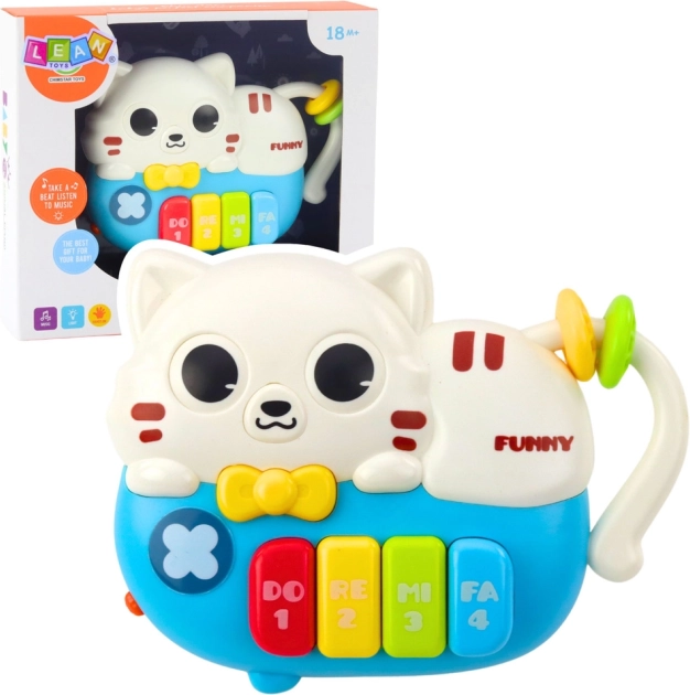 Mini pianinko kotek z efektami 5bwietlnymi i d7awi19kowymi