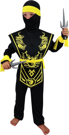 Dziecięcy kostium żółtego Ninja w rozmiarze M