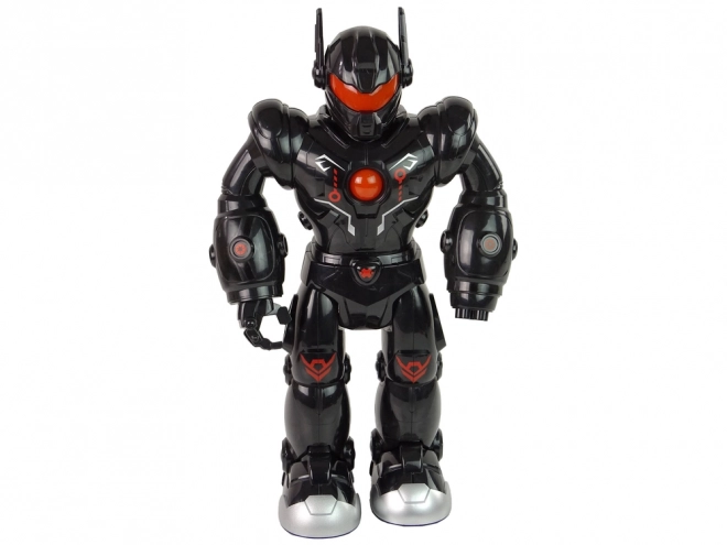 Interaktywny robot chód Dźwięk Światła czarny