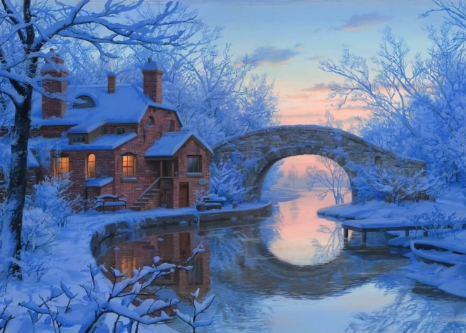 art puzzle Zaśnieżony sen – puzzle 1000 elementów