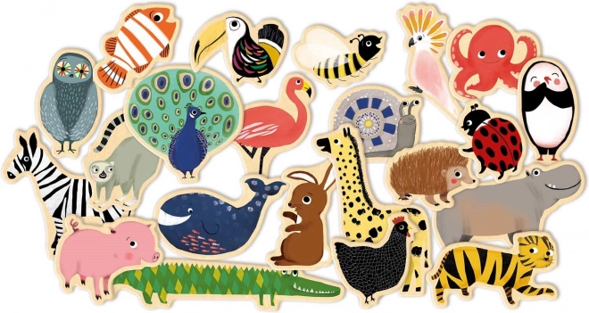 DJECO Magnetyczne zwierzątka z ZOO