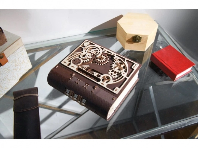 Ugears 3D drewniane mechaniczne puzzle Księga Tajemnic