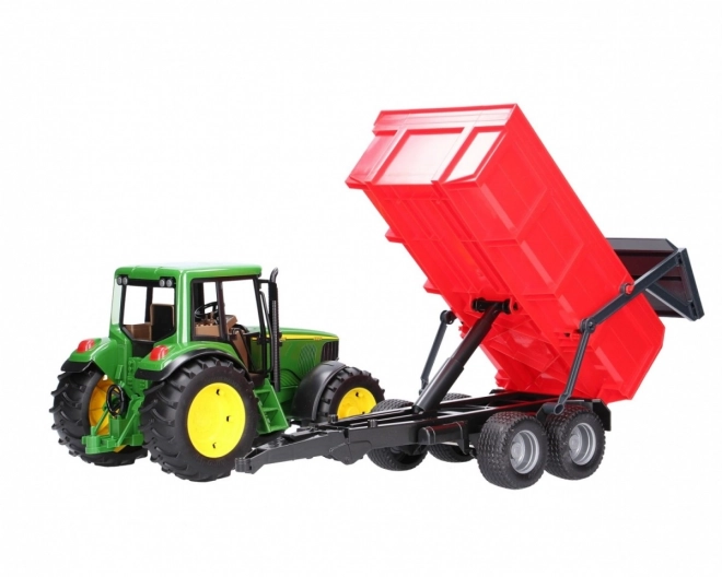 Bruder Traktor John Deere z przyczepą wywrotką