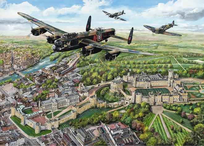 Puzzle Przelot nad Windsor 1000 elementów GIBSONS