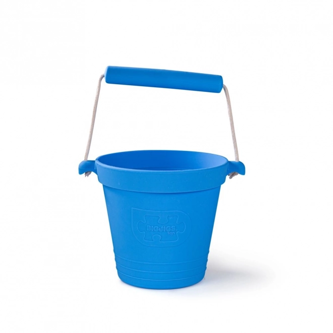 Bigjigs Toys Plażowy wiaderko niebieski