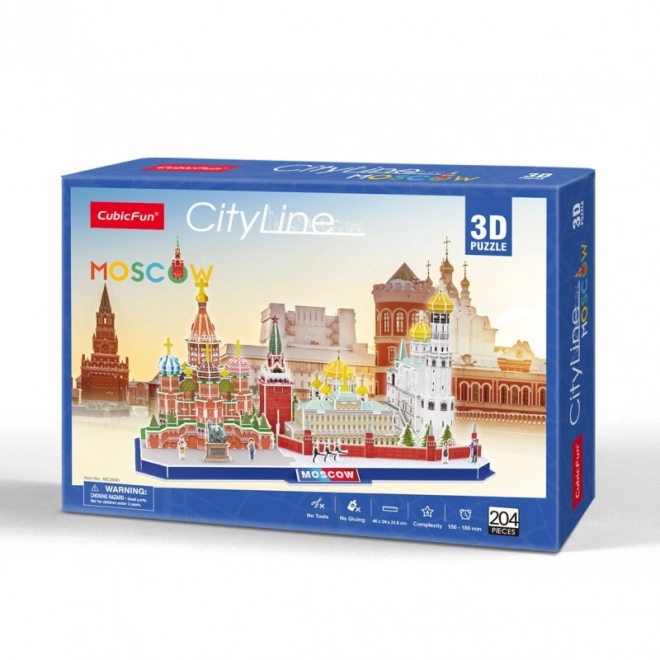 3D puzzle City Line Moskwa