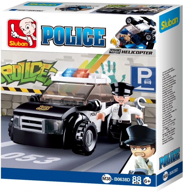 Sluban Policja 4w1 M38-B0638D Wóz patrolowy