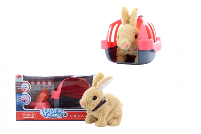 Królik na baterie z transporterem