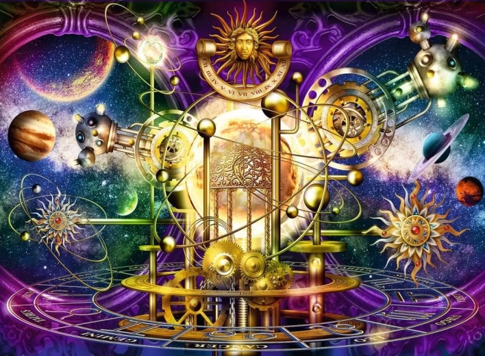 puzzle złoty układ słoneczny 500 elementów RAVENSBURGER