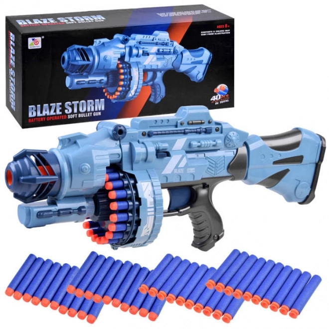 Duży blaster z nabojami piankowymi
