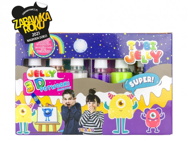 Tubi Jelly zestaw 6 kolorów - Potworki