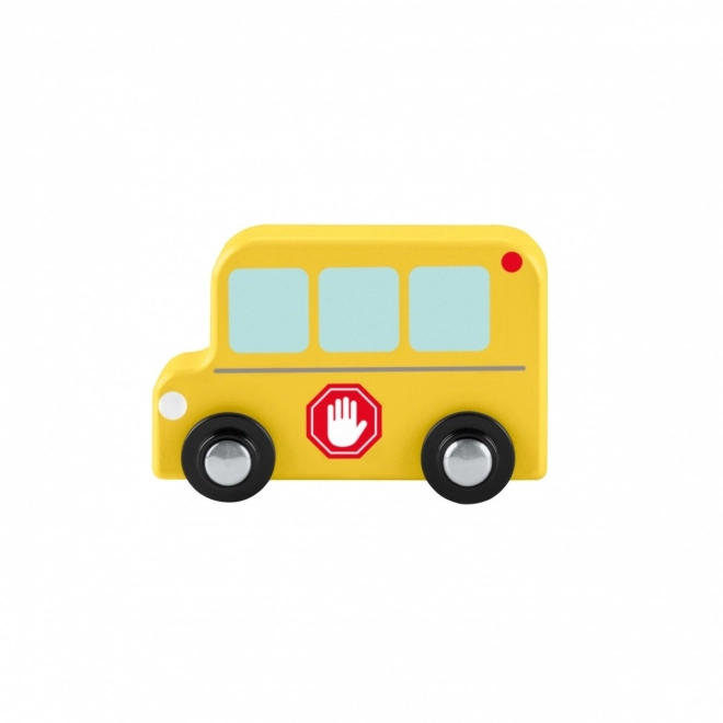 Drewniany autobus do nauki