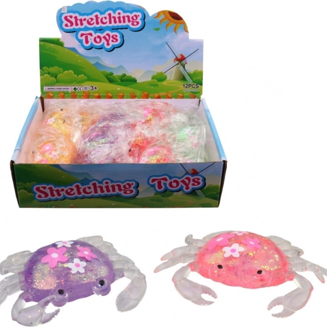 Gumowy krab 9 cm w ozdobnym opakowaniu