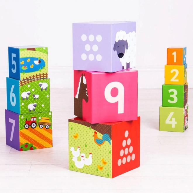 Bigjigs Toys Klocki dydaktyczne farma