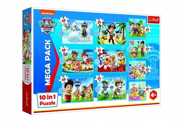 Puzzle Ps Patrol Psia Ekipa 10w1 Niezawodny Zespół w pudełku 40x27x6cm