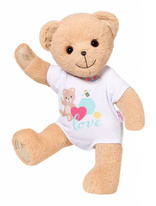 Miś BABY born, białe ubranko